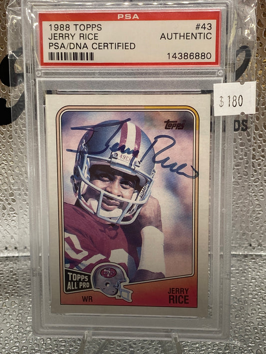 1998 Topps Jerry Rice Psa/Dna certified