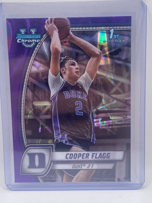 Cooper Flagg Purple Lava Refractor Bowman Chrome U