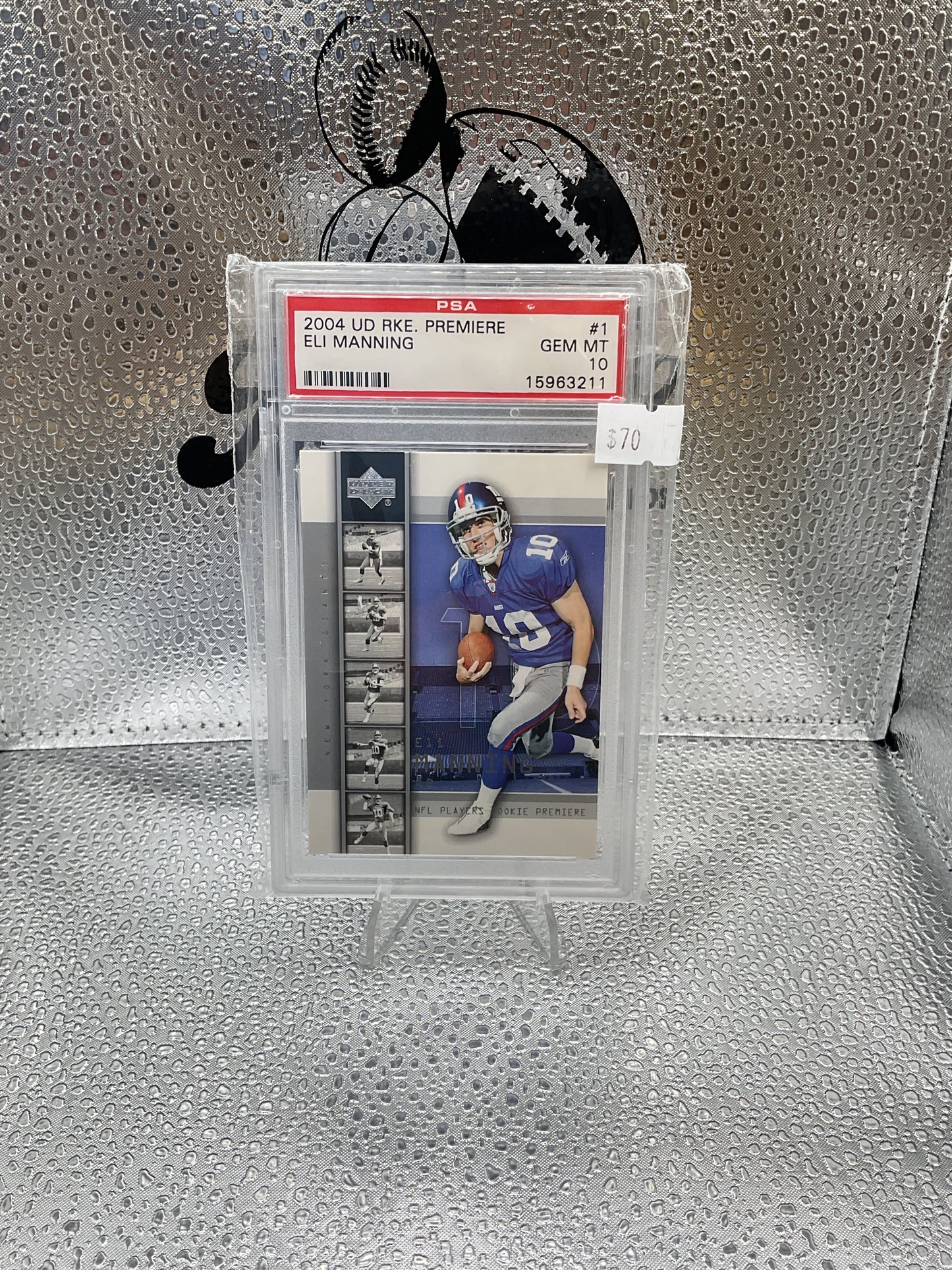 2004 UPPER DECK ROOKIE PREMIERE #1 ELI MANNING RC GIANTS PSA 10