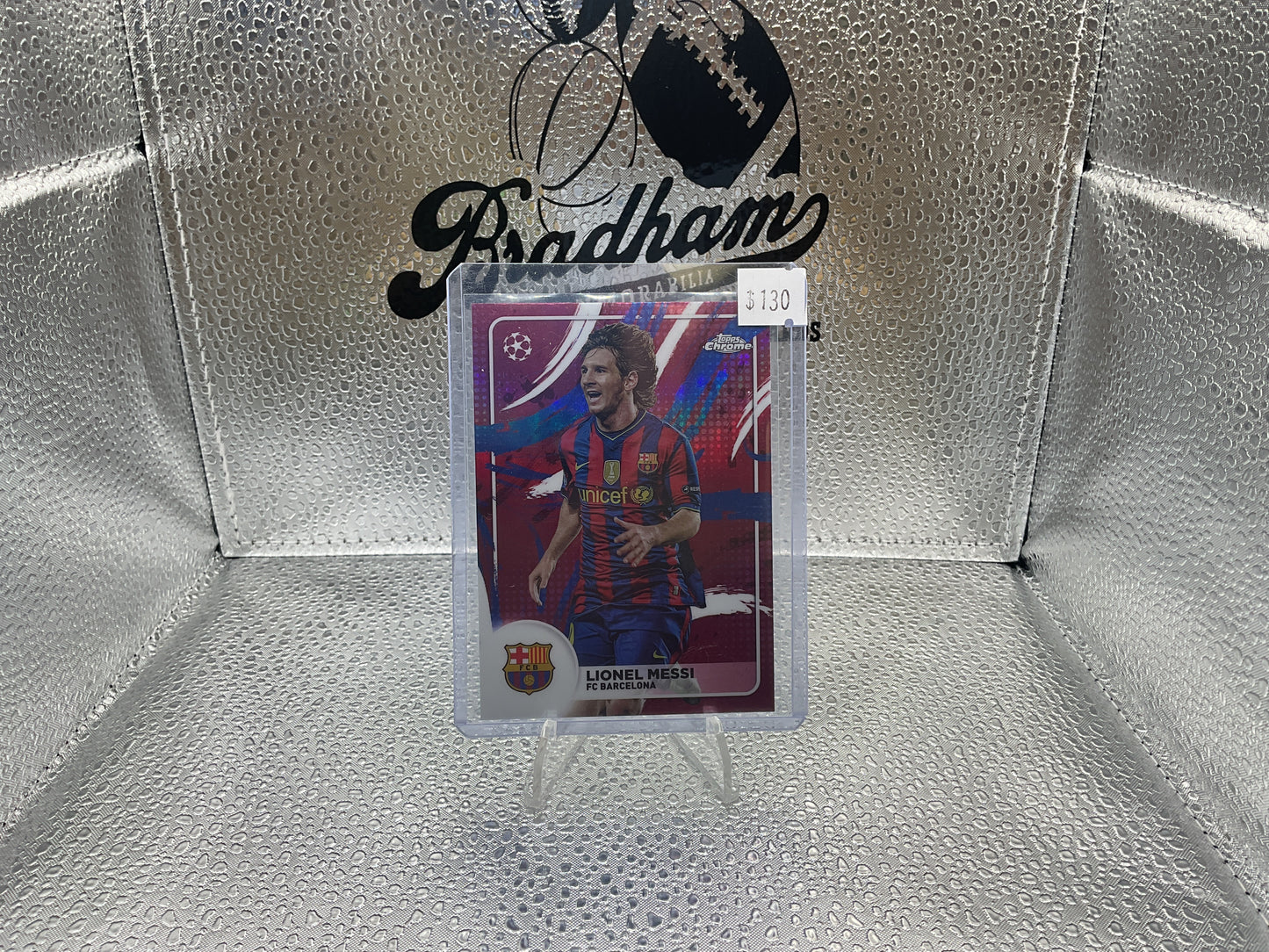 2024-25 Topps Chrome UEFA Soccer Brush Lionel Messi Case Hit SB