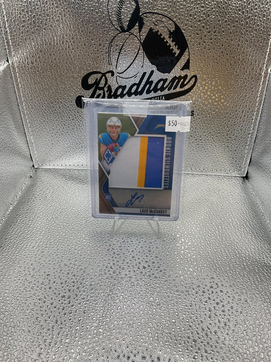 Ladd McConkey Patch Auto RC Panini Phoenix