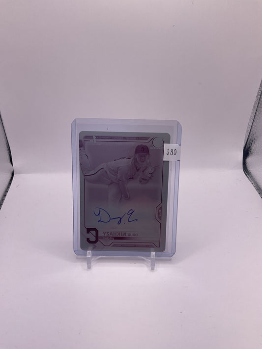 Doug Nikhazy 1/1 Printing Plate Auto #CDA-DN