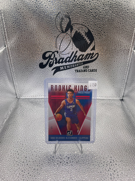 Shai Gilgeous-Alexander Rookie Kings 2018 Donruss