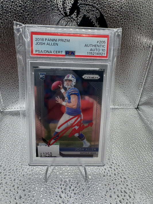 2018 Prizm Josh Allen Auto PSA 10