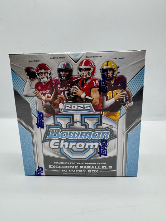 2025 Bowman Chrome U Football Mega Box
