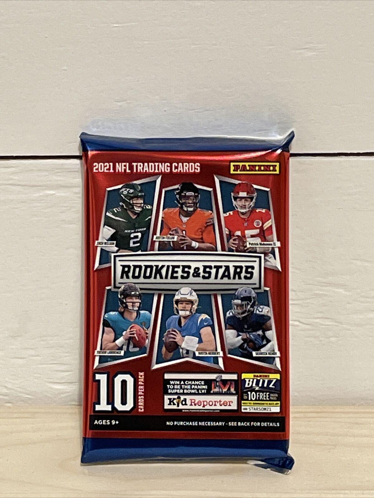2021 Panini Rookies & Stars Football NFL Value Fat Pack 40 Cards with 12 Rookies Cello