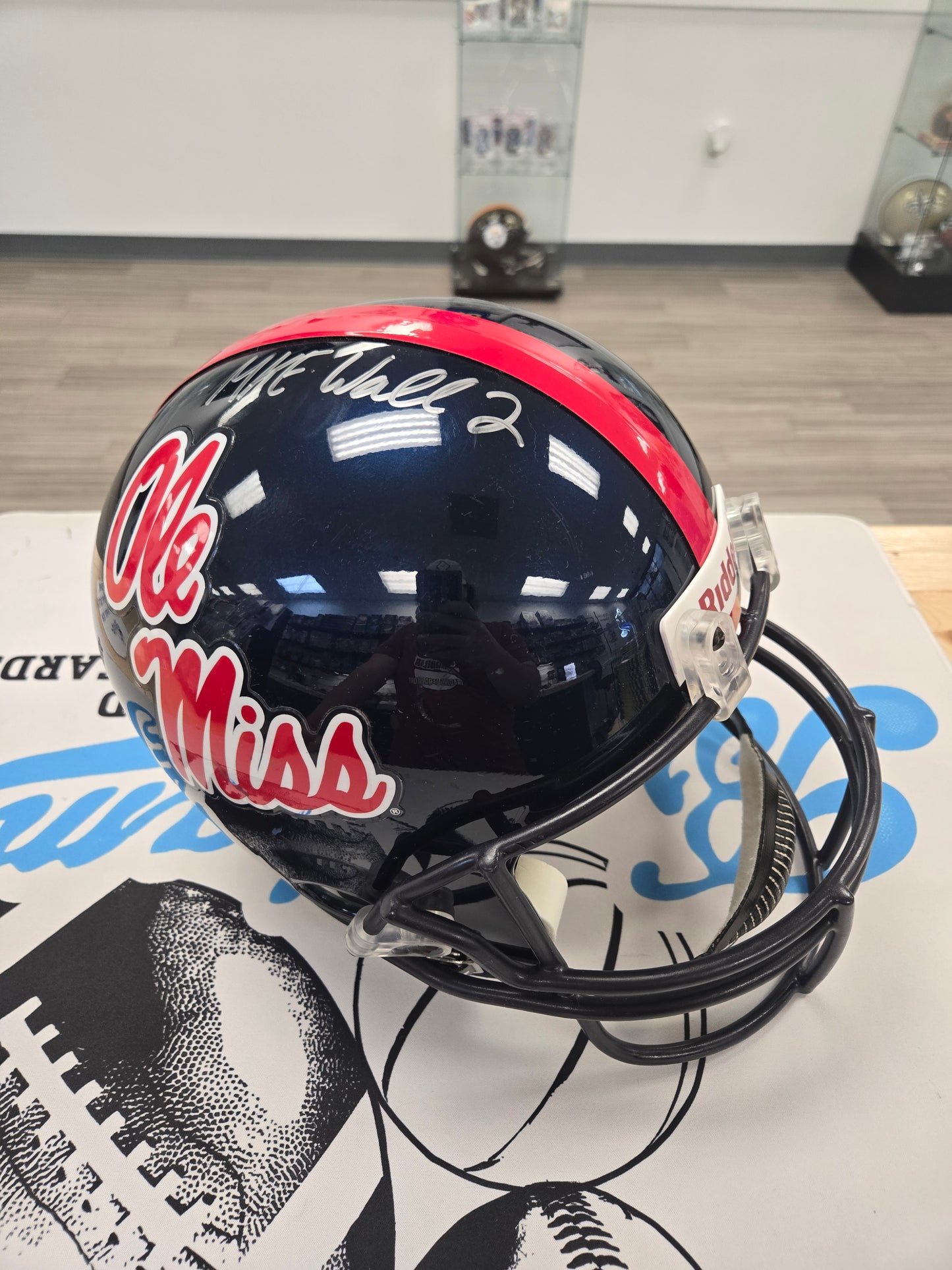 Mike Wallace Autograph Helmet