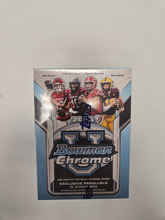 2025 Bowman Chrome U Football Blaster