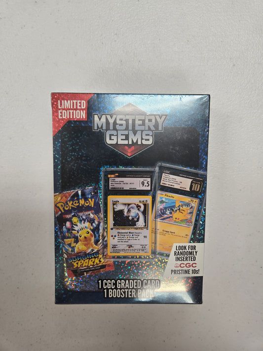 Pokemon TCG Limited Edition Mystery Gems CGC Graded Card And Booster Pack