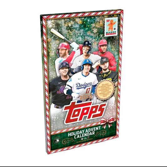 2025 TOPPS HOLIDAY BASEBALL - ADVENT CALENDAR BOX
