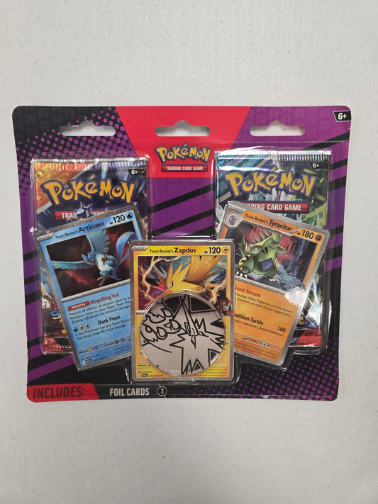 Pokemon 2 Pack Blister Pack Team Rocket's Articuno, Zapdos & Tyranitar