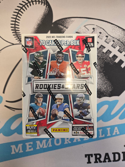 2021 Panini NFL Football ROOKIES AND STARS Blaster Box Factory Sealed