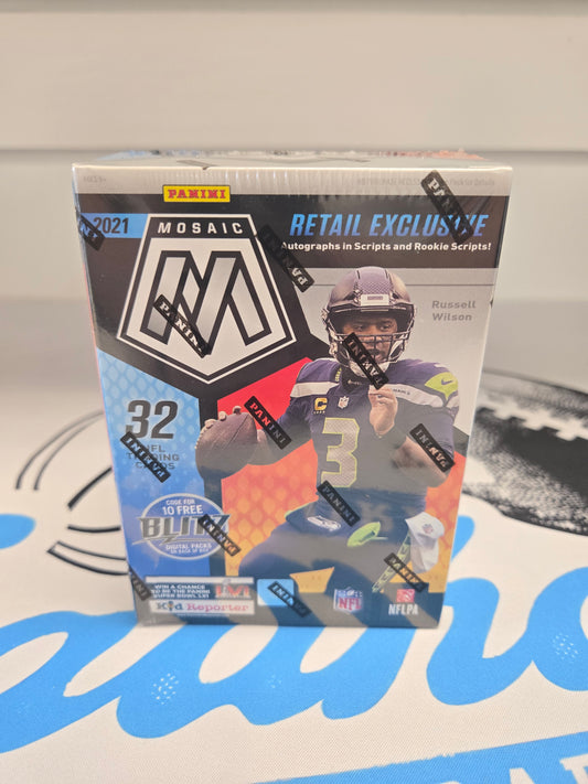 2021 Panini Mosaic Football 8-pack Blaster box