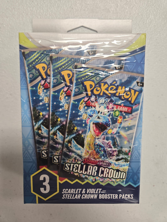 Pokémon Stellar Crown 3 Pack Booster