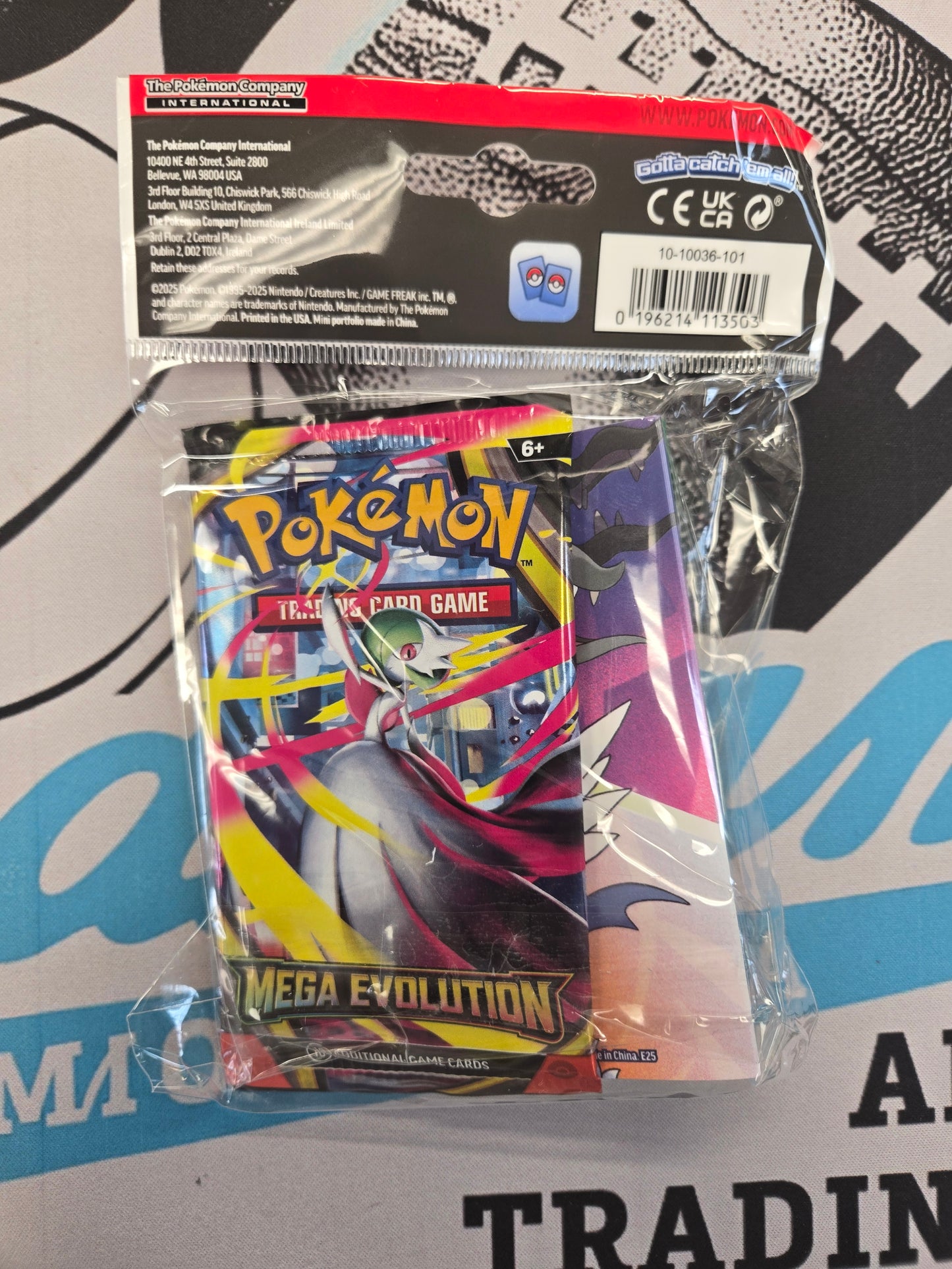 Pokémon Mini Portfolio ( Includes one Mega Evolution Booster Pack)