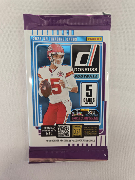 2025 Donruss Football 5 card pack