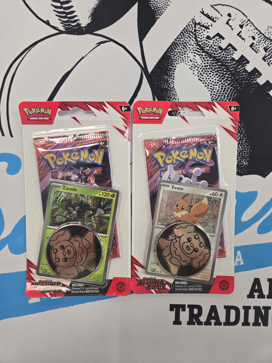 Pokemon Destined Rivals coin blister