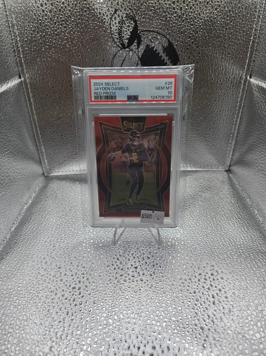 PSA 10 Jayden Daniels 2024 Select Red Prizm /99