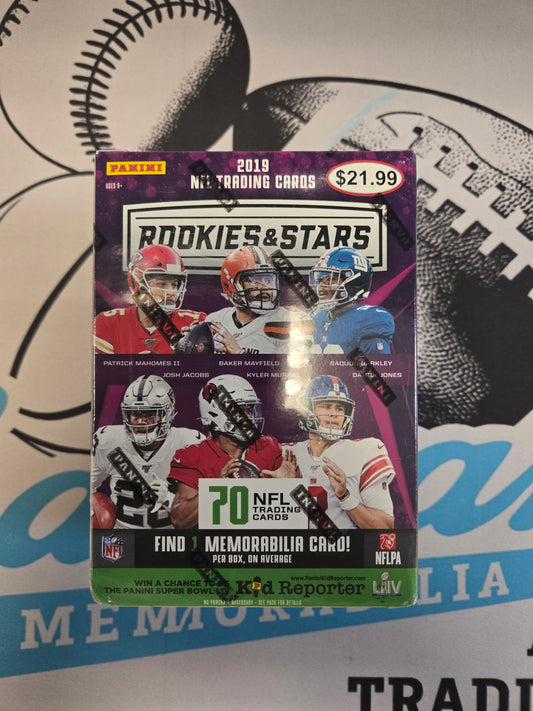 2019 Panini NFL Rookies and Stars Football Blaster Box Sealed