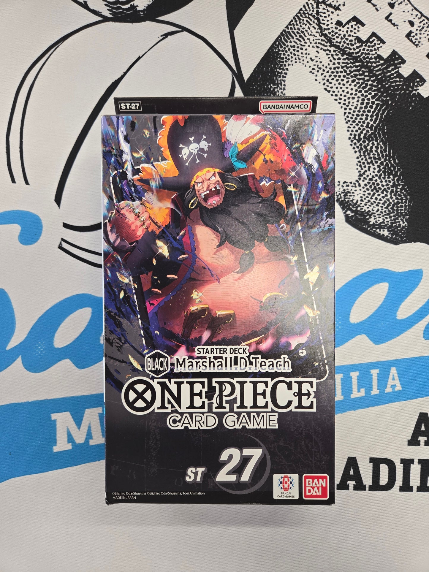 One Piece Black Starter Deck 27 Marshall Teach ST-27 OP-11 Booster Included New