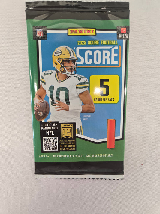 2025 Score Football 5 Card Pack
